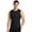 Black, variant on Men's Sleeveless Quick Dry Athletic Tank Top with Moisture Wicking Fabric and Slim Fit Design in Solid Colors for Gym Workouts Running Errands Beach Days Hiking Trails Dark Blue S