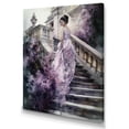thumbnail image 2 of Designart "Stunning Girl By The Stairs I" Woman Romantic Wall Art For Kitchen, 2 of 5