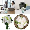 thumbnail image 2 of Zenghuiiii Flower 5 Head Bunching Peony Flower Holding Bride Flower Home Decoration Artificial Jasmine Flowers, 2 of 9