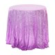 thumbnail image 2 of Round Tablecloth Glitter Wedding Glitter For Wedding Parties 47x47 Inches In A Variety Of Colors, 2 of 6