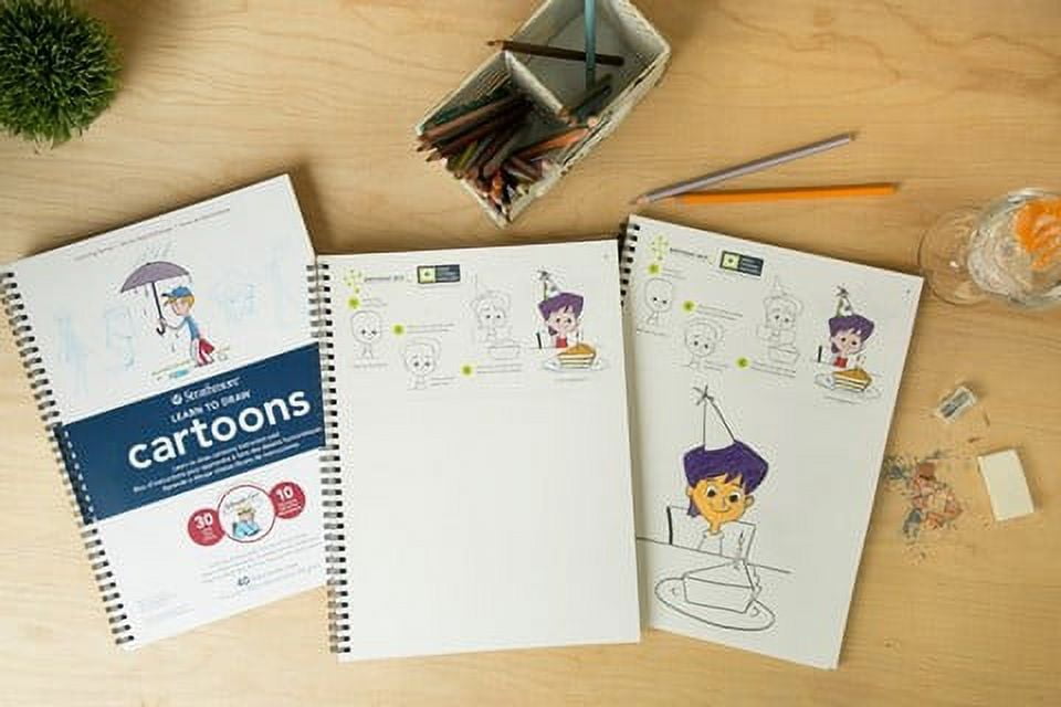 Strathmore Learning Series Drawing Pad, 9in x 12in, Cartoons