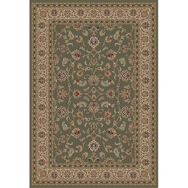 Barclay Sarouk 3 ft. 11 in. x 5 ft. 3 in. Rectangular Area Rug in Green