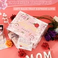 thumbnail image 3 of Hehanda 13-inch Mother’s Day Gift Bag Set with Card & Tissue, for Moms, Grandmas, Nanas - Floral & Gold Foil ‘Happy Mother’s Day’ (1 Pack), 3 of 6
