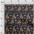 thumbnail image 2 of oneOone Viscose Chiffon Black Fabric Asian Paisley With Floral Fabric For Sewing Printed Craft Fabric By The Yard 42 Inch Wide, 2 of 4