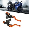 thumbnail image 1 of Motorcycle Brake  Master Cylinder Levers, Universal Fit 7/8inch Handlerbar, Adjustable CNC Aluminum Reservoir Kit, 1 of 8