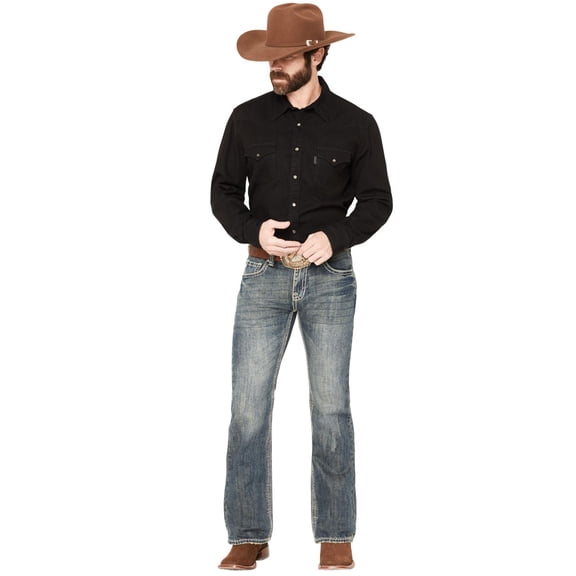 Rock & Roll Denim Men's And Pistol Med Bootcut Jeans Blue 29W x 36L  US