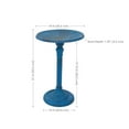 thumbnail image 3 of Sunnydaze Art Decor Sunburst Freestanding Cast Aluminum Outdoor Bird Bath, Blue Patina, 3 of 10