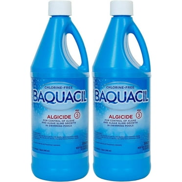 Baquacil Algicide Pool Algae Chemical Controllers, 2 Quart, (2 Pack)