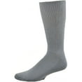 thumbnail image 3 of Sierra Socks Men’s Crew Cushioned Sole Smooth Toe - 3 Pairs, Gray, Size 10-13, 3 of 5