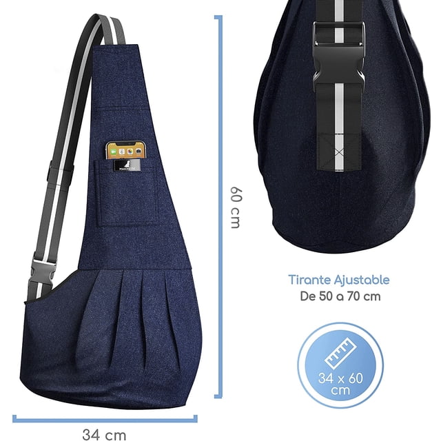 Mascretta Mochila Transportadora para Perros. Sling Pet para Perros y Gatos para Paseos o Viajes Mascretta Mochila para Mascotas