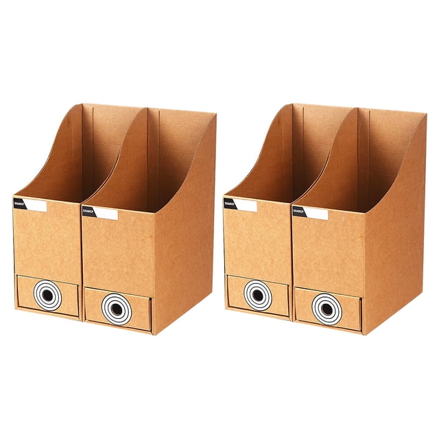 Shisuyan Office File Holder Paper File Organizers Khaki File Organization Office Organization 2Pcs
