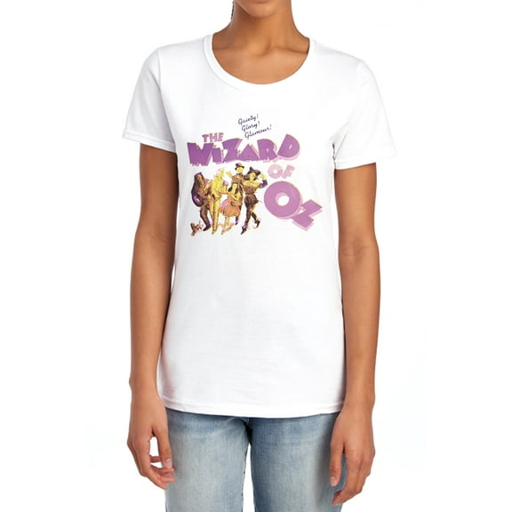 The Wizard of Oz Retro Logo Women's T Shirt, White, X-Large