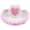 Pink White, variant on Heart Cowgirl Hat with Feather Trim Rodeo Party Hat Wide Brim Western Cap for Bachelorette Themed Party Dress Up Accessory