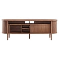 thumbnail image 5 of Cadence 71" Curved TV Stand in Walnut, 5 of 10