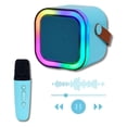 thumbnail image 3 of Bocina Bluetooth 10W Karaoke Con 1 Micrófono Inalámbrico Azul, 3 of 6