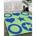 thumbnail image 2 of Ahgly Company Indoor Round Patterned Blue Eyes Blue Area Rugs, 6' Round, 2 of 6