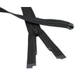 thumbnail image 1 of 2pcs 145 Inches - 250 Inches Vislon YKK #5 Molded Plastic Zippers Separating Tent in-Outside Reversible Slide Color Black Made in USA (197 Inches), 1 of 3