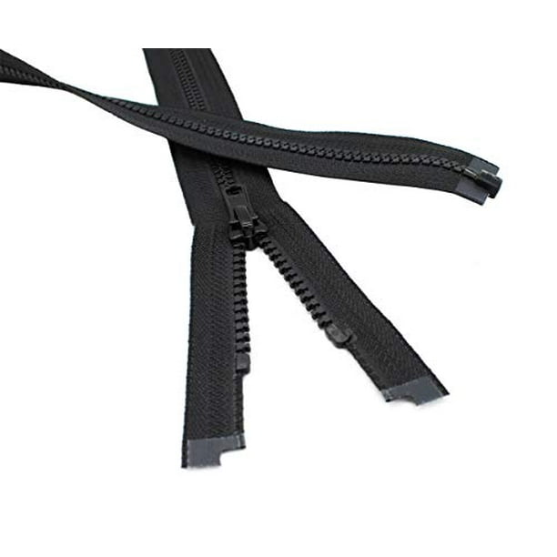 YKK 5 Vislon Plastic Molded Zippers Color Black (3 Pieces/Pack) (19