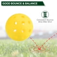 thumbnail image 3 of Luminous Pickleball Balls 40 Holes Glow in the Dark Pickleball Balls with Mesh Bag Yellow, 6 Pack, 3 of 8