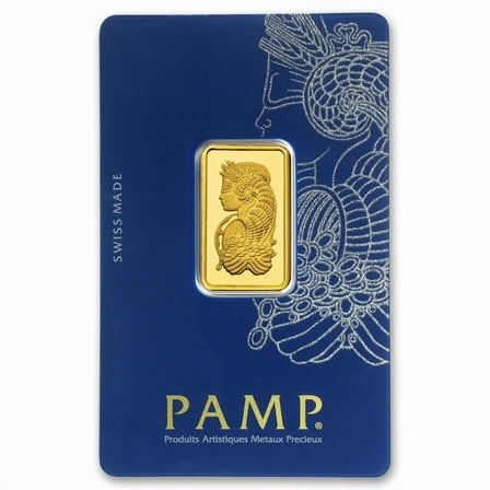 10 gram Gold PAMP Lady Fortuna VERISCAN™ Bar w/ Assay