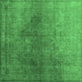 thumbnail image 1 of Ahgly Company Indoor Square Persian Emerald Green Bohemian Area Rugs, 7' Square, 1 of 4