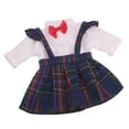 thumbnail image 2 of Ropa de muñeca americana Hugo 18 pulgadas escolar plisado azul, 2 of 5