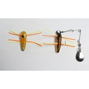 Betts 021GRRL-44N Spin Grunts Grub Lure 1" 1/32 oz Orange Crawfish