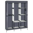 thumbnail image 3 of UBesGoo 71" Portable Closet Wardrobe Clothes Rack Storage Organizer with Shelves, Gray, 3 of 7