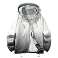 thumbnail image 2 of RXIRUCGD Veste à Capuche Slim Mode pour Hommes avec Cordon de Serrage, Noir, Taille : 2TG, 2 of 5