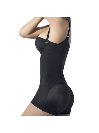 Hight Compression Skims Body Shaper Sleeveless Full Body Faja Colombianas  Shapewear With Fourrow Steel Buckle Shapers size S Color Black