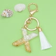 thumbnail image 2 of Bag of Crystals,New White Tassel Letter Key Chain Crystal Drop Pendant Fashionable Bag Key Chain,Personalized Key Chain, 2 of 2
