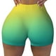 thumbnail image 2 of Fotbe Teal To Yellow Gradient Shorts Sin Costuras – Shorts Deportivos de Cintura Alta para Mujer, Elásticos para Gimnasio, Yoga, Running o Ciclismo-XX-Large, 2 of 8