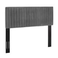 thumbnail image 3 of Modway Keira King/California King Performance Velvet Headboard in Gray, 3 of 7