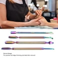thumbnail image 3 of Cuticle Pusher Tools, Dual Ended Nail Cuticle Pusher Set Metal 4 Pack with Storage Case for Fingernails Toenails, 3 of 7