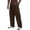 Coffee, variant on Men's Cargo Sweatpants Wide Leg Track Pants Drawstring Lounge Pants with Pockets Athletic Joggers Elastic Waist Long Pants,Gray,XL