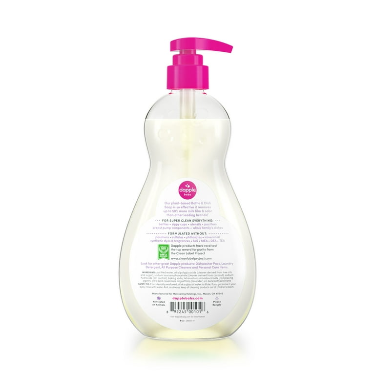 Dapple Baby Bottle and Dish Soap for Baby Products, Lavender Scent