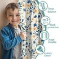 thumbnail image 3 of Blackout Kids Curtains,Pioneer Flower Floral Print Pattern Childrens Insulated Curtains Set Of 2,Bedroom Essentials,Toddler Room Decor 42"x54", 3 of 5