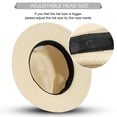 thumbnail image 3 of Sombrero JOYEBUY con pajita de verano plegable, Fedora UPF50, color caqui, 3 of 7