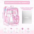 thumbnail image 4 of Mochila Escolar Transparente Mochila De Pvc Transparente Xtellar morado, 4 of 4