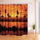 thumbnail image 1 of Cortina de ducha ABPHQTO Playa Tropical con Cocoteros al Atardecer poliéster 160x180 cm, 1 of 1