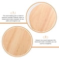 thumbnail image 6 of KONTONTY Khaki Wooden Round Stool Replacement Seat, Chair Seat Component for Home, Kitchen, Office Use, 6 of 7