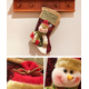 thumbnail image 3 of Calcetín navideño, 3 bolsas grandes de regalo de Navidad, calcetín navideño de Papá Noel, muñeco de nieve y reno, calcetín navideño colgante, decoración para chimenea de árbol de Navidad, vitrina de dulces Rojo Verde, 3 of 5