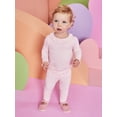 thumbnail image 2 of Garanimals Baby Girls Ruffle Trim Pointelle Leggings, Sizes 0M-24M, 2 of 4