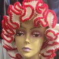 thumbnail image 3 of Sombrero de pescador de encaje tejido a mano, sombrero de adulto, sombrero de lana con volantes, sombrero tipo jersey de moda para Halloween, 3 of 6