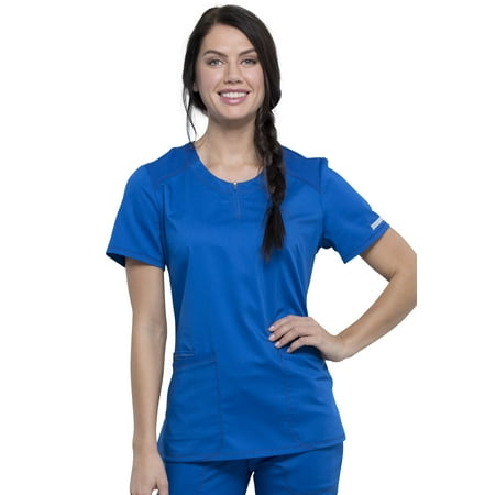 

Cherokee Workwear Revolution Women s Scrubs Top Round Neck WW602
