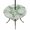 Sage, Mint, White, variant on Round Outdoor Tablecloth with Umbrella Hole and Zipper, Dark Green Coastal Tablecloth with Elastic Waterproof, Conch Nautical Summer Starfish Shell Coral Patio Table Covers for 55" - 60" Pool Tables