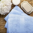 thumbnail image 4 of Superior Hymnia Egyptian Cotton Hand Towel Set, Light Blue, 4 of 6