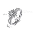 thumbnail image 3 of Fiudx Anillo de Circonita Cúbica, Elegante Anillo de Compromiso con Diseño de Mariposa, Deslumbrante Anillo de Aniversario, Regalo de Promesa con Significado, Ideal para Propuestas de Matrimonio, Fie, 3 of 6