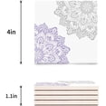 thumbnail image 3 of RYLABLUE Multicolor Dahlia Pinnata Flower Set of 8 Coaster for Drinks, Absorbent Ceramic Stone Coasters Cup Mat with Cork Base for Home Kitchen Room Coffee Table Bar Decor, 3 of 4