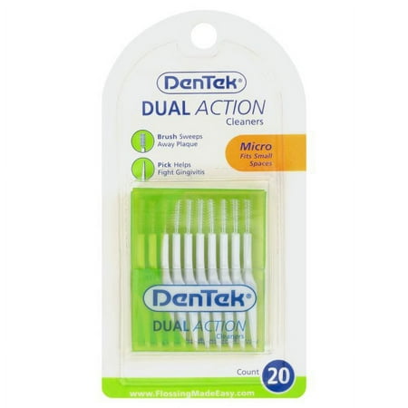 DenTek Dual Action Cleaners - 20 ea